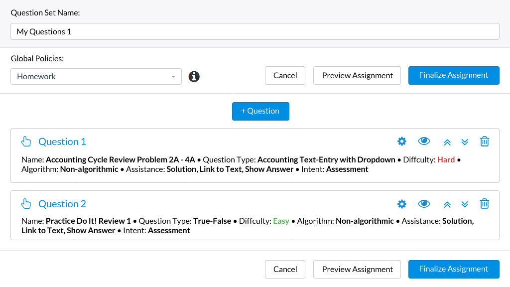 Assessment Builder Slide 1