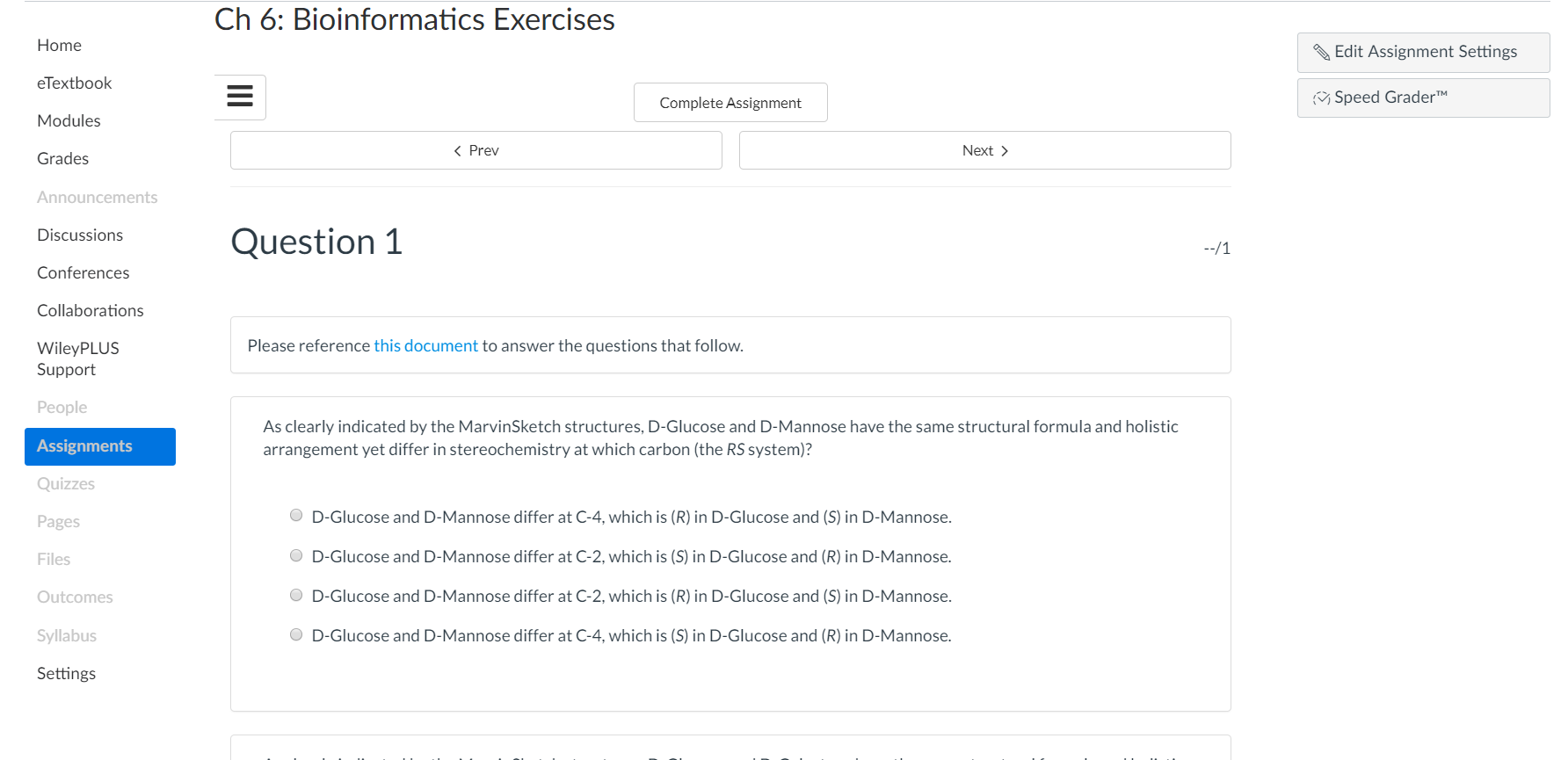 Bioinformatics Excercises