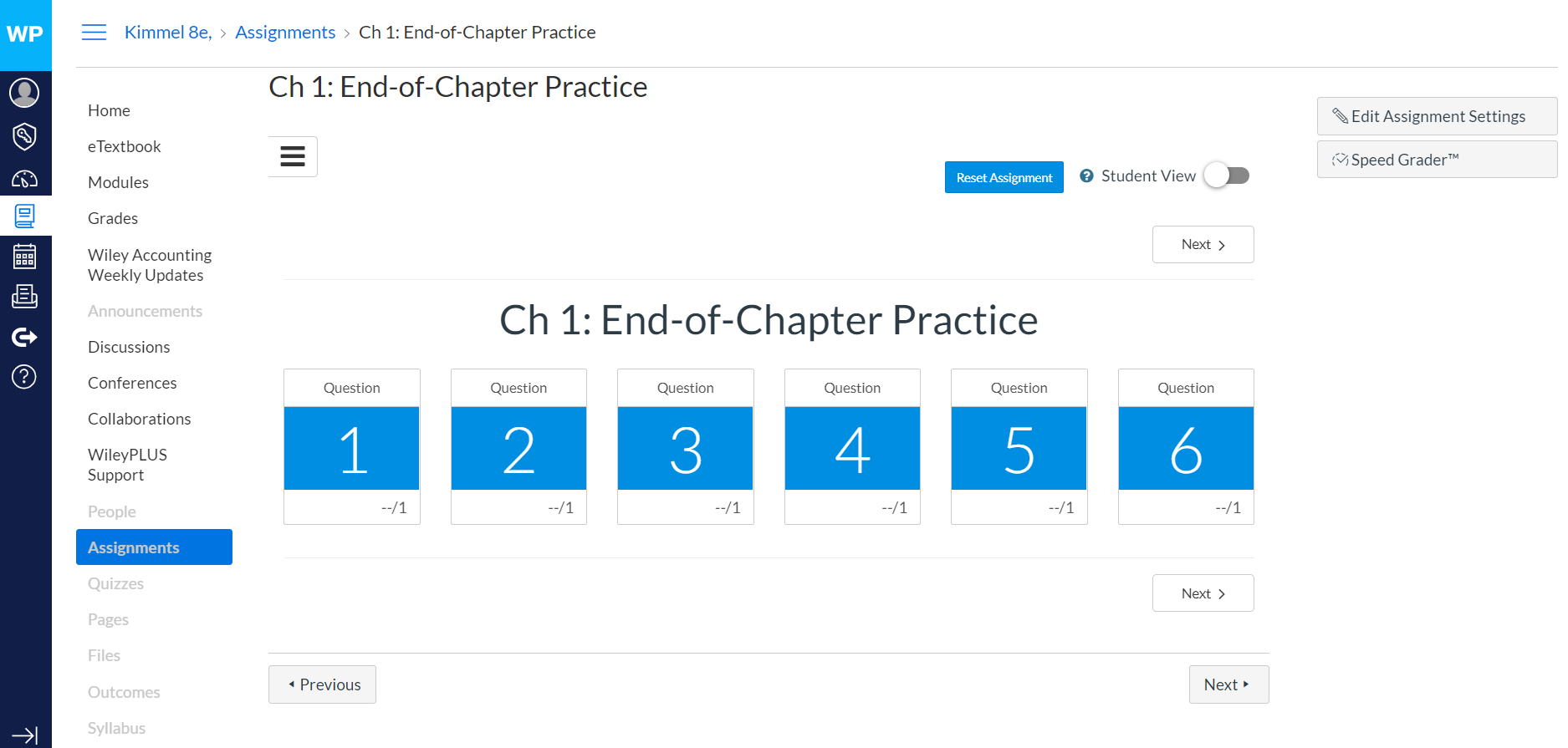 Assignments