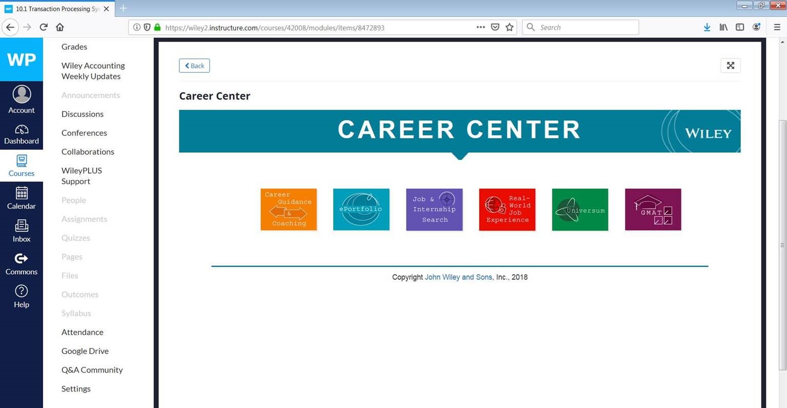 Career Center Resources