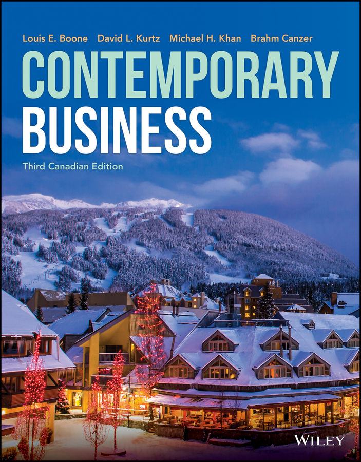 Contemporary Business 3rd Canadian Edition - WileyPLUS