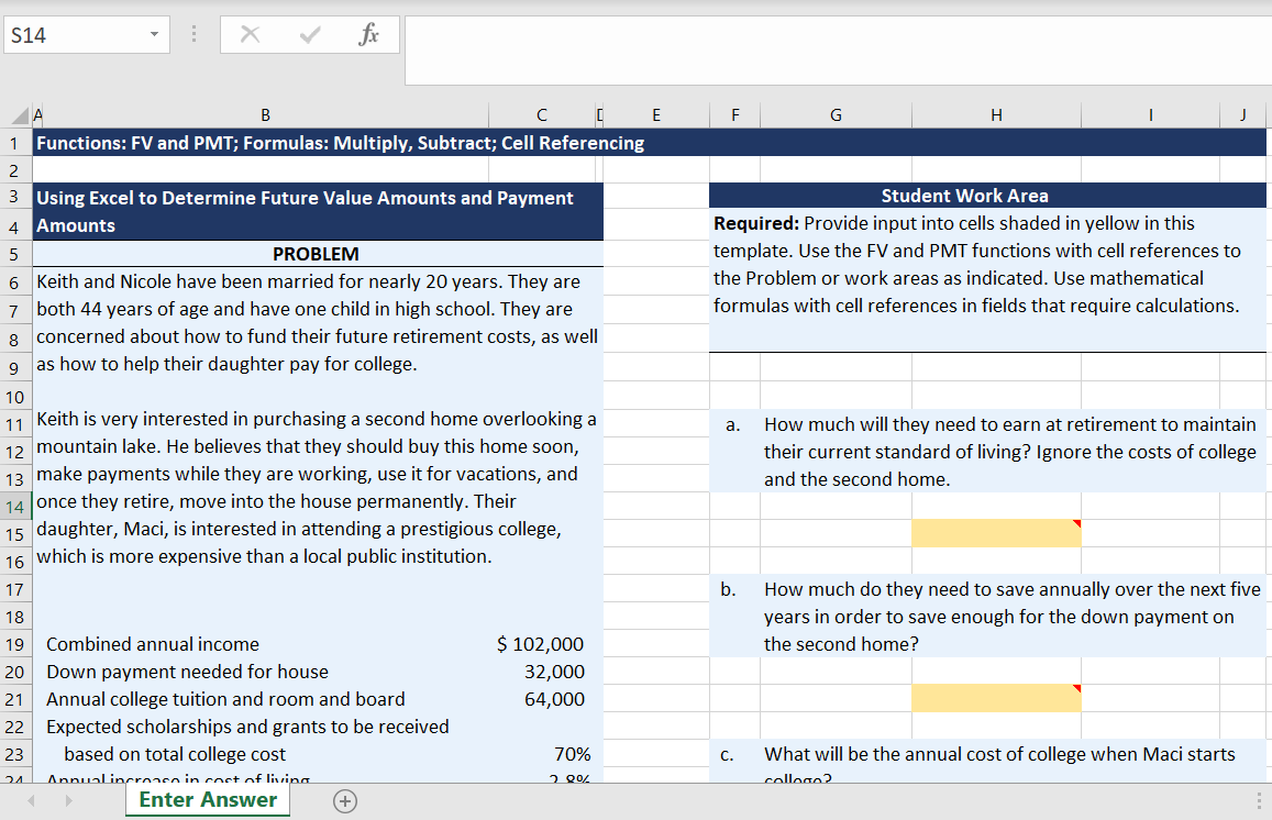 Gradable Excel image